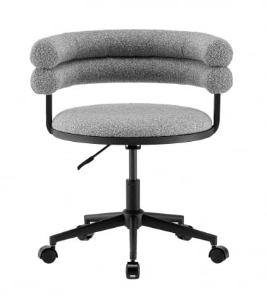 Стул офисный Ponty серый черные ножки_1