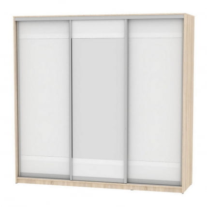 Шкаф-купе B-230х235х60-1(ДСС-Белый-D9D10D9)_0