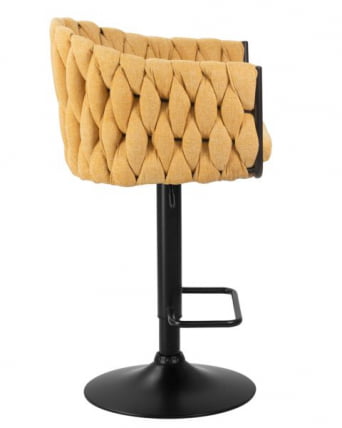 Стул барный DOBRIN LEON (желтая ткань (LAR 275-8)) 2 шт_5