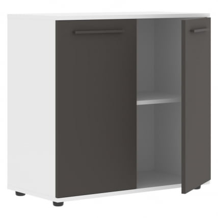 Шкаф с глухими малыми дверьми EDIS ELCS 85.1 Мокко Мокко Белый_1