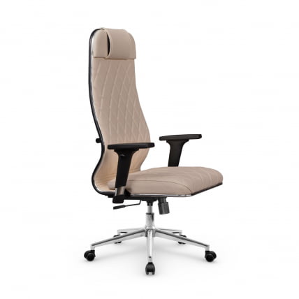 Кресло руководителя Мetta L 1m 40M/2D Infinity Easy Clean (MPES) Комплект 9 Темно-бежевое_1