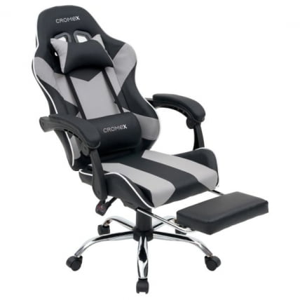 Кресло компьютерное CROMEX (КРОМЕКС) Wave GM-145 экокожа черное/серое_4