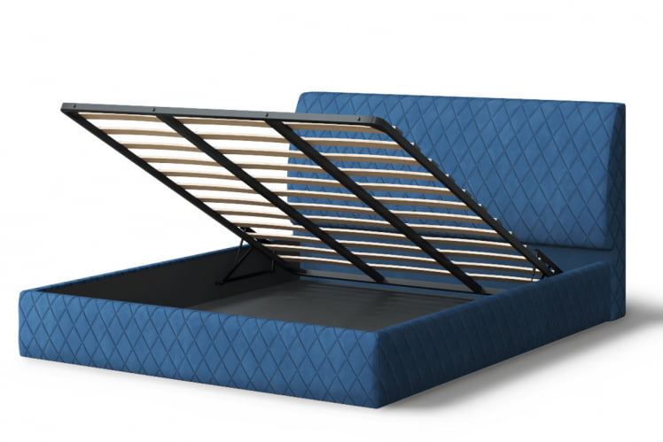 Кровать Хилтон, 2000x1600 мм, синий_2