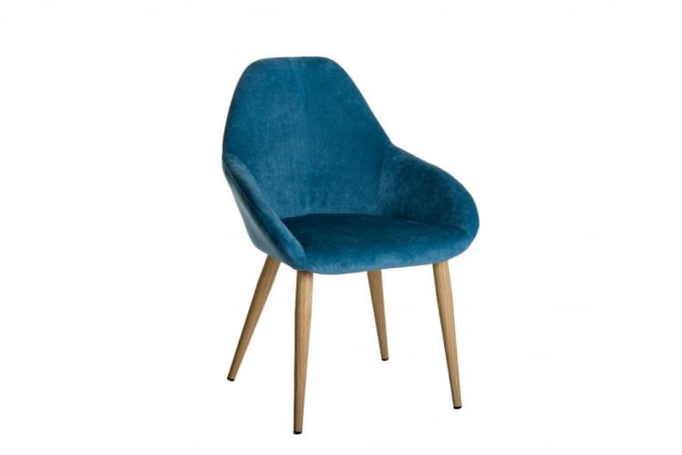 Стул Kent Блю/Натуральный Дуб_0