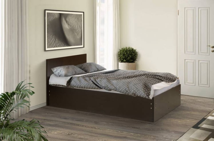 Кровать на уголках №4 1200*1900 Ясень Анкор темный_0