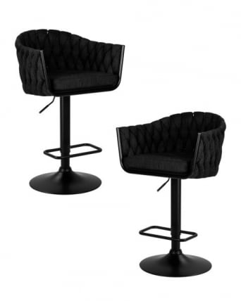 Стул барный DOBRIN LEON (черная ткань (LAR-275-33)) 2 шт_0
