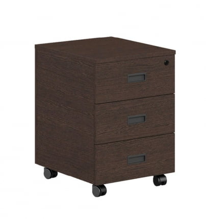 Тумба подкатная с 3 ящиками LVP19030304 Темный дуб_0