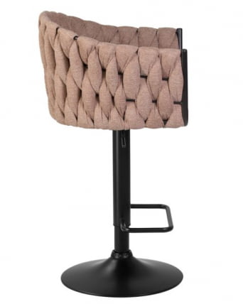 Стул барный DOBRIN LEON (коричневая ткань (LAR 275-3)) 2 шт_3