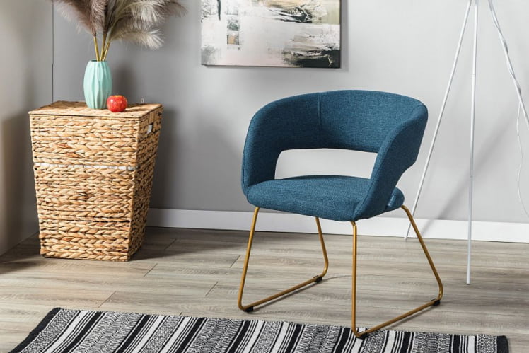 Кресло Hugs К синий/Линк золото_4