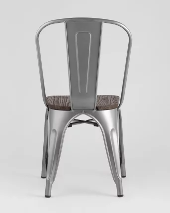 Стул Tolix Wood 850 Серебристый_5