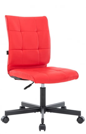 Кресло для персонала Everprof EP-300 Экокожа Красный_0
