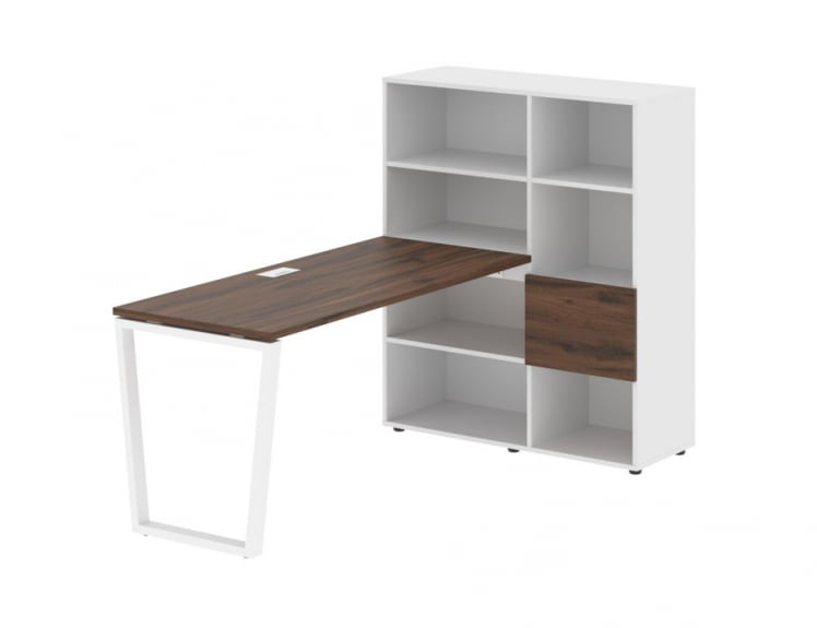 Рабочая станция EDIS EVRST 1115 Дуб Денвер темный Белый Белый_0