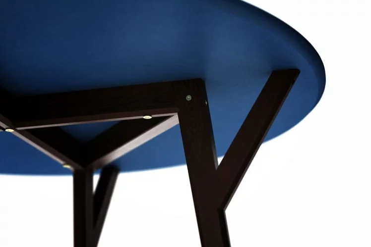 Обеденный стол CIRCLE (Дуб венге/сапфировый)_1