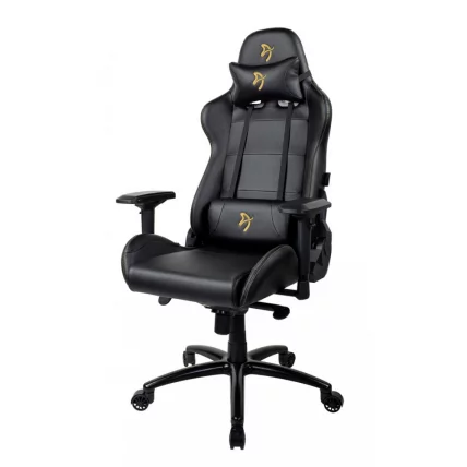 Геймерское кресло Arozzi Verona Signature Black PU Gold Logo_1