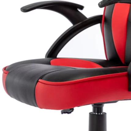 Кресло компьютерное BRABIX Shark GM-203 экокожа Черный-красный_11