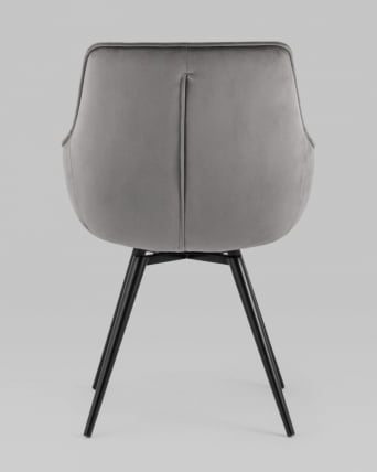 Стул вращающийся Сеул велюр Темно-серый_6