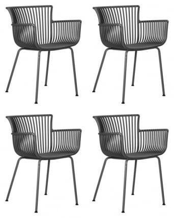Стул обеденный DOBRIN ROSS (темно-серый (GR-04) без подушки) 4 шт_0