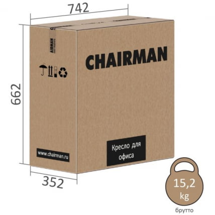 Офисное кресло CHAIRMAN 500 LT БП ткань Черный_11