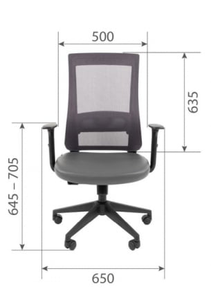 Офисное кресло CHAIRMAN 500 LT БП экокожа Серый_9