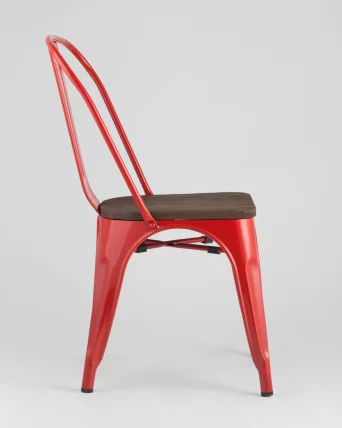 Стул Tolix Wood 850 Красный_3
