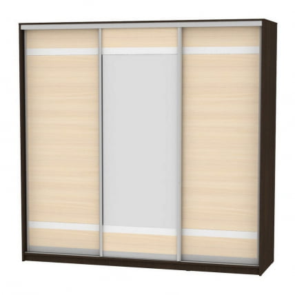 Шкаф-купе B-220х235х60-1(Венге-ДМ-D9D10D9)_0