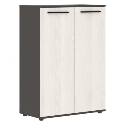 Шкаф с глухими средними дверьми EDIS EMCS 85.1 Ясень Траун Черный Мокко_0