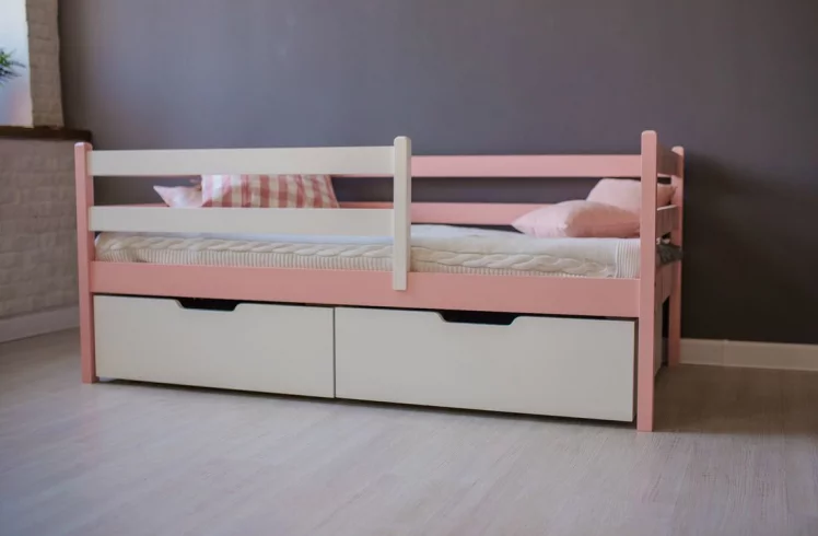 Кровать детская RooRoom VK-1р Розовая_5