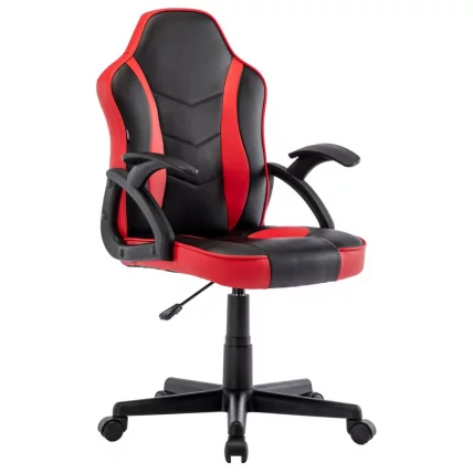 Кресло компьютерное BRABIX Shark GM-203 экокожа Черный-красный_1
