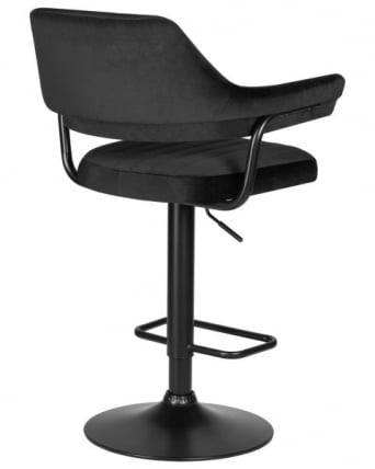 Стул барный DOBRIN CHARLY BLACK (черный велюр (MJ9-101)) 2 шт_4