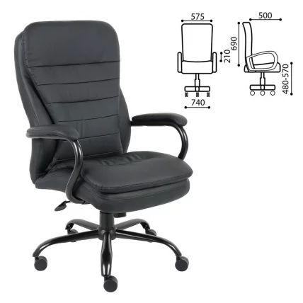Кресло офисное BRABIX Heavy Duty HD-001 Черный_0