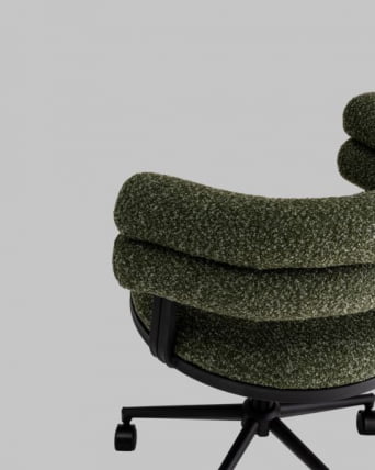 Стул офисный Ponty зеленый черные ножки_12