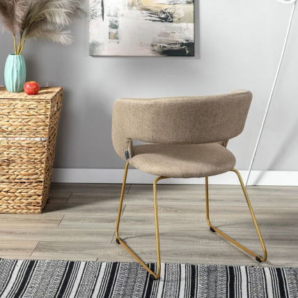 Кресло Hugs К beige/Линк золото_12
