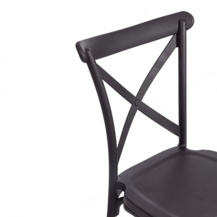 Стул CROSS (mod. PL24) / 1 шт. в упаковке пластик, 48 х 58 х 89 см, Black (черный) 05_4