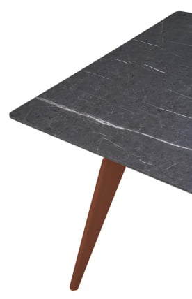 Стол Лунд 960*960 мрамор Графит Темный орех_3