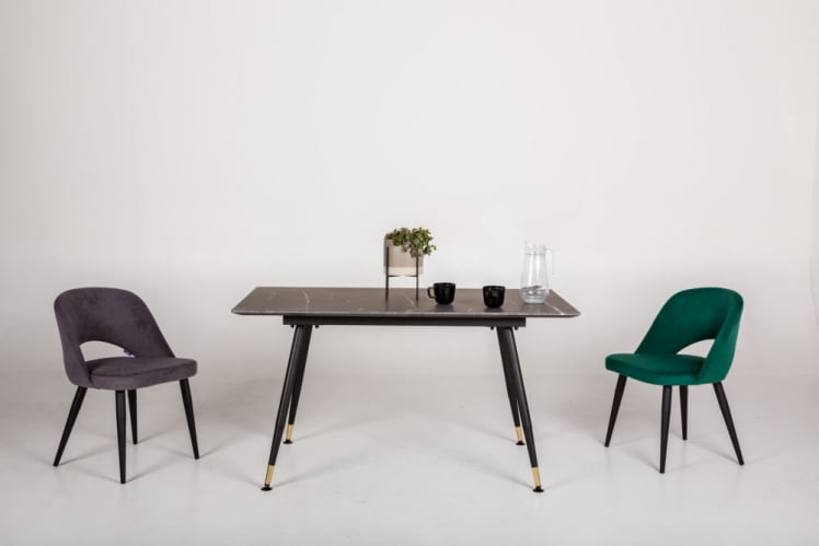 Стол раздвижной Месси 140-180 Мрамор графит_3