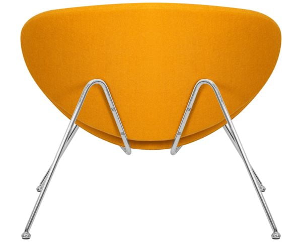 Кресло дизайнерское DOBRIN EMILY (желтая ткань AF13, хромированная сталь) 2 шт_7