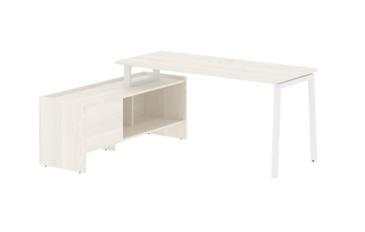 Стол с тумбой EDIS ELCT 17614 Ясень Траун Белый_0