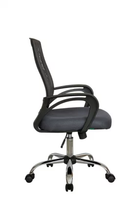Кресло оператора Riva 8081 Черный-серый_2