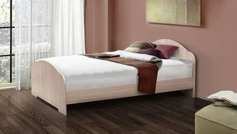 Кровать на уголках №1 1600*1900 Бук_0