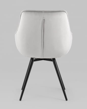 Стул вращающийся Сеул велюр Светло-серый_6