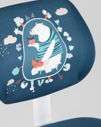 Кресло ЛОЛО Стади (Студй) Беар пластик белый / (Study) Bear_10