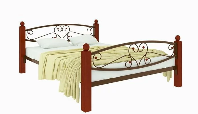 Кровать Каролина Lux plus 1400х1900 Коричневая_0