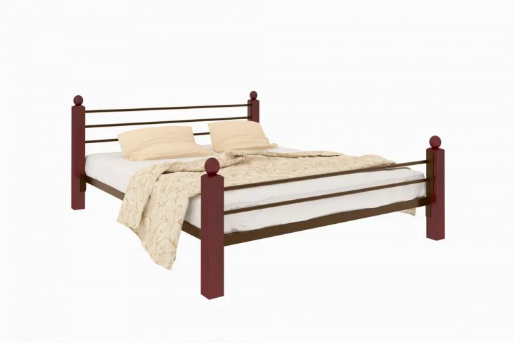 Кровать Милана Lux plus 1200х2000 Коричневая_0
