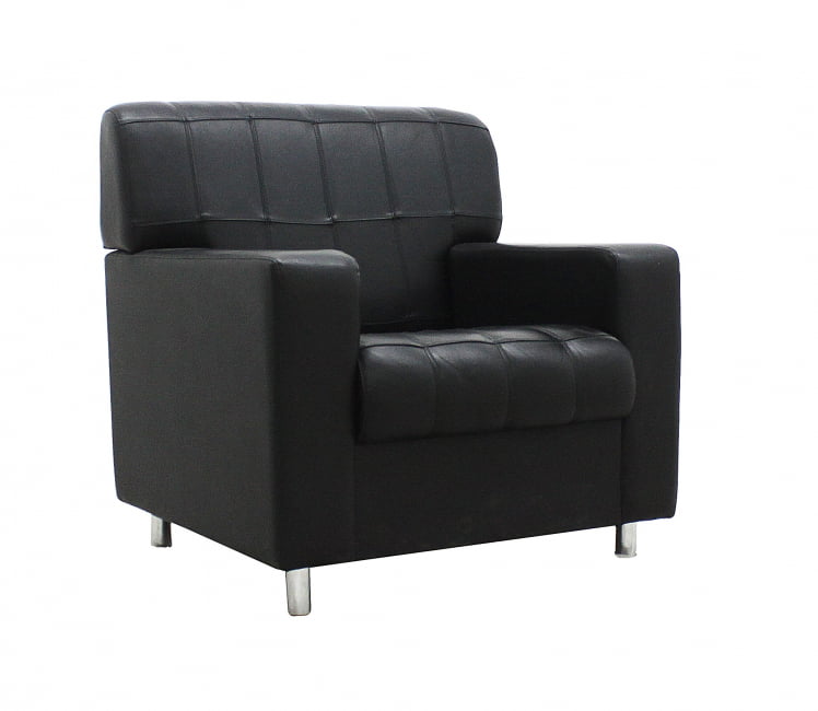 Кресло Клерк 3 черный нат.кожа пэчворк_0