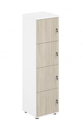 Локер 4 ячейки Sigma SG.817.WH.OL Белый Дуб светлый_0