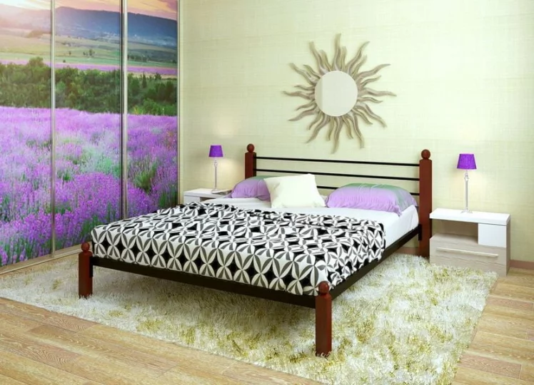 Кровать Милана Lux 1200х2000 Черная_1