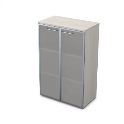 Шкаф средний со стеклом GLOSS LINE 9НШ.017.6 Ivory_0