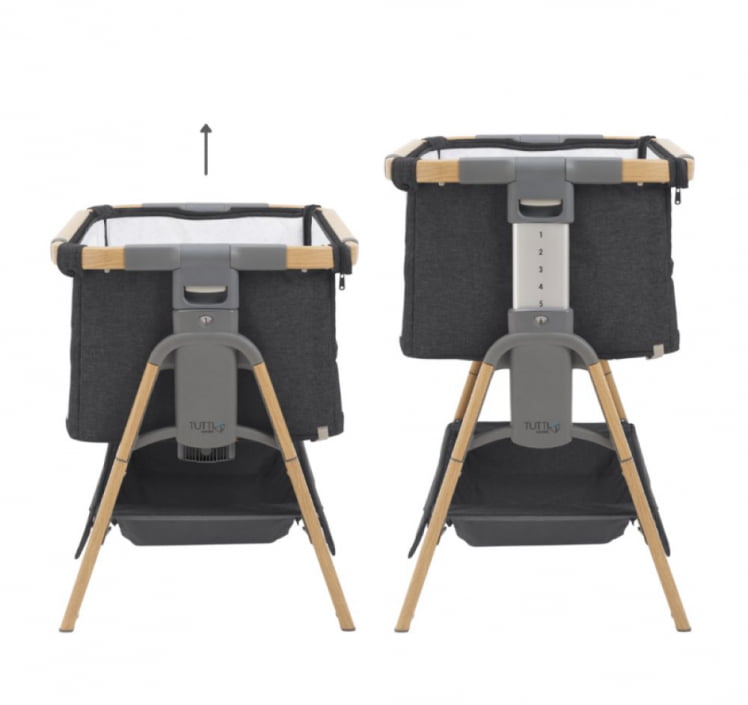 Кровать-трансформер приставная Tutti Bambini (Тутти Бамбини) CoZee XL 120*60 см Oak/Liquorice 211209/3581_2