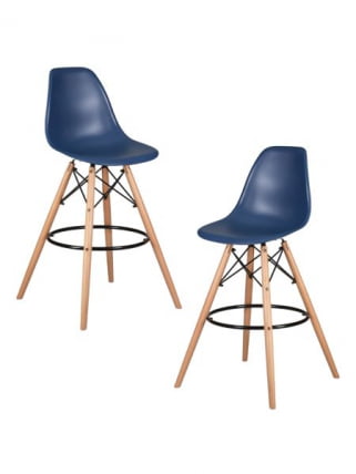 Стул барный DOBRIN DSW BAR (ножки светлый бук, цвет темно-синий (BE-12)) 2 шт_0