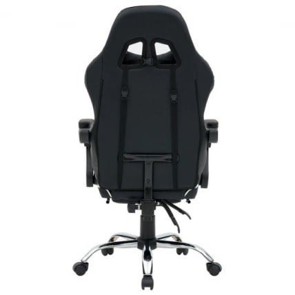 Кресло компьютерное CROMEX (КРОМЕКС) Wave GM-145 экокожа черное/серое_2